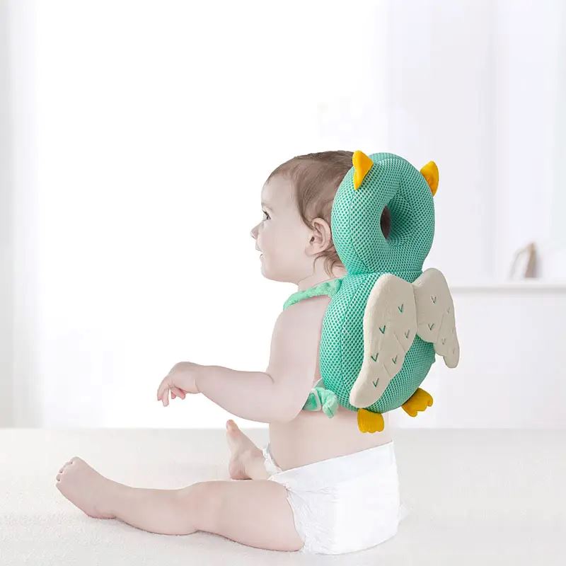 OreillerProtectionBébé™- Hiboux Vert